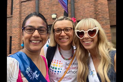 Trish D'Souza (CDLS), Liz Withers (SRA) & Emma Waddingham (CDLS)